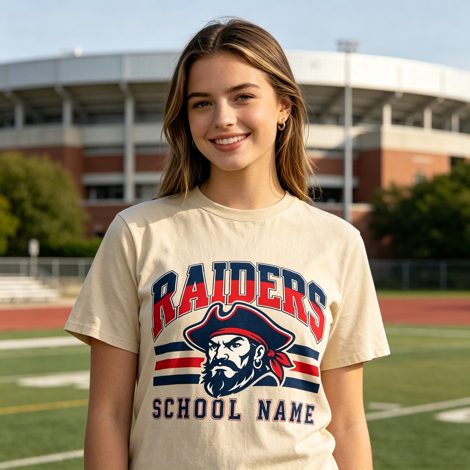 Personalized School Mascot Classic T-Shirt Custom School Team Name Back To School Gameday Gift