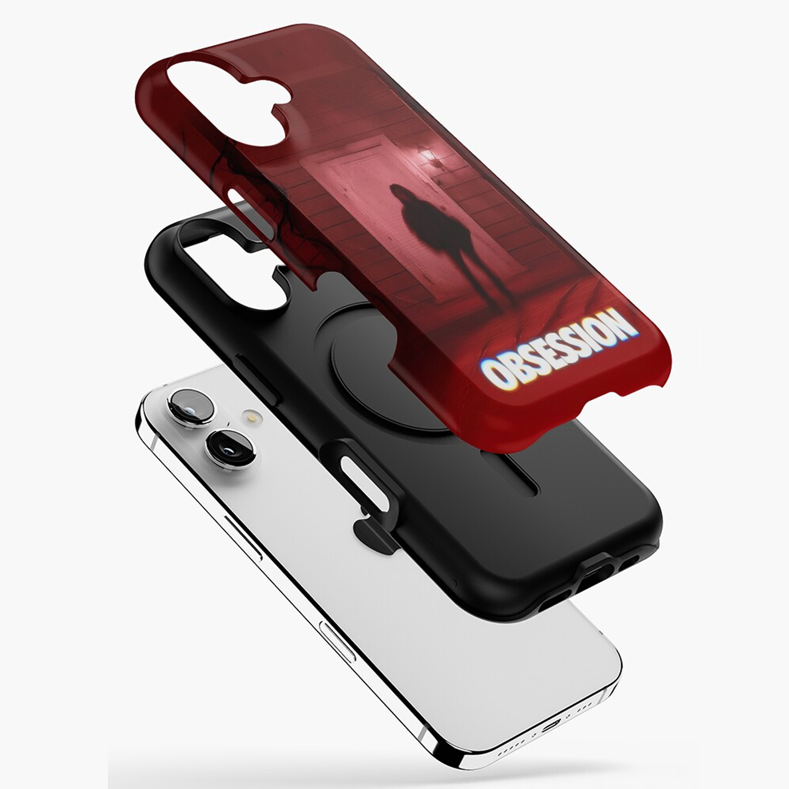 Red Dark Silhouette Phone Case Gift for Movie Fans