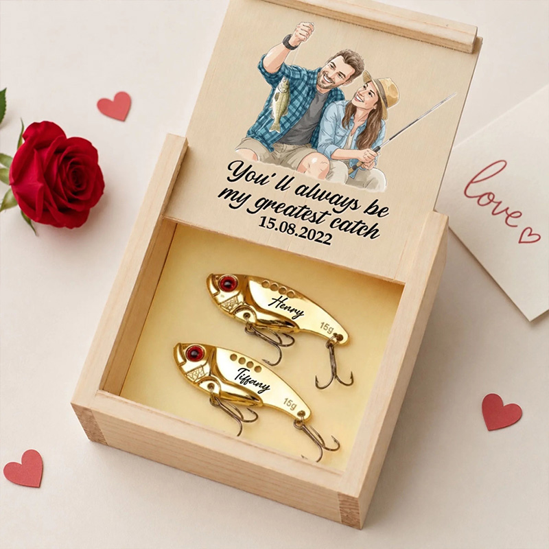 Personalized You Are My Greatest Catch Couple Custom Fishing Lure