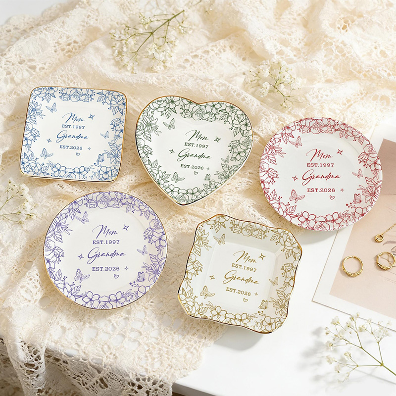 Personalized New Grandma Ring Dish First Time Grandma Gift Mothers Day Gift for Nanny Pregnancy Announcement to Grandparents