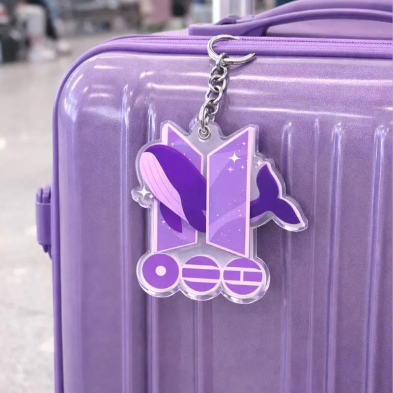Kpop Acrylic Logo Pendant Cute Travel Bag Charm Concert Outfit Gift Ideas Creative Gift for Fans Unique Accessory Kpop Fans Keychain