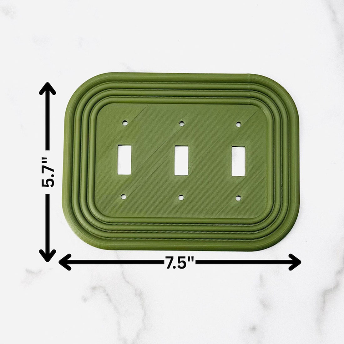 Mid-Century Modern Oval Light Switch Cover Available in Multiple Configurations Stylish & Functional Wall Plate