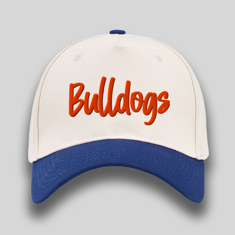 Personalized Campus Mascot Two Tone Baseball Caps Mascot Name Caps Back to School Gift