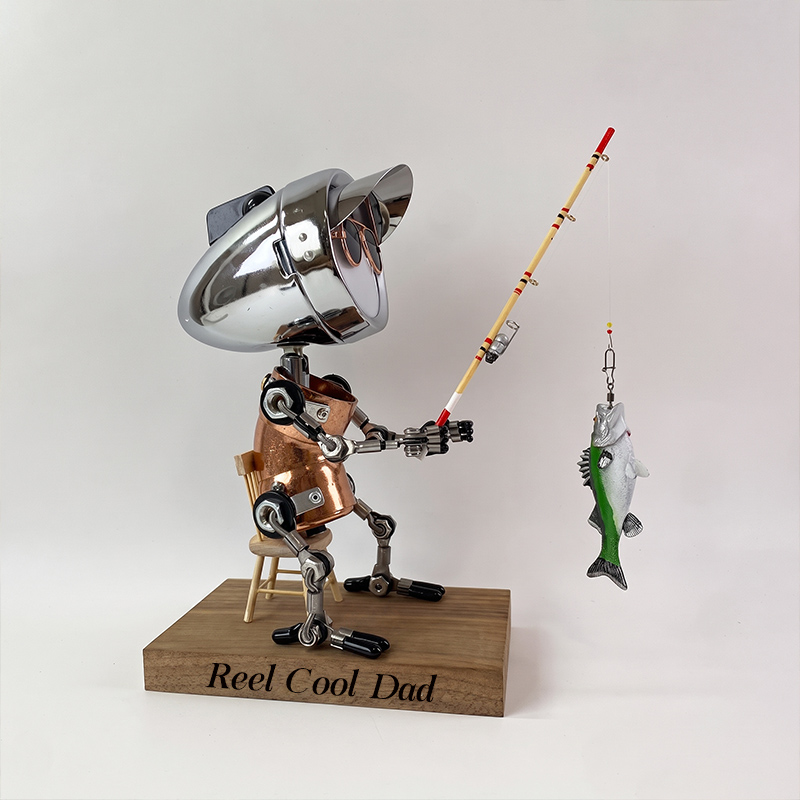 Personalized Reel Cool Dad Fisherman Lamp Fishing Enthusiast Decorative Lamp Custom Gift for Anglers Sea Fishing Enthusiast Gift