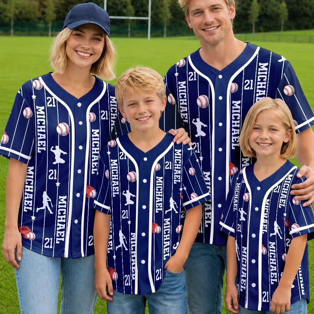 Personalized Baseball Jersey Shirt Sports Lovers Number And Name