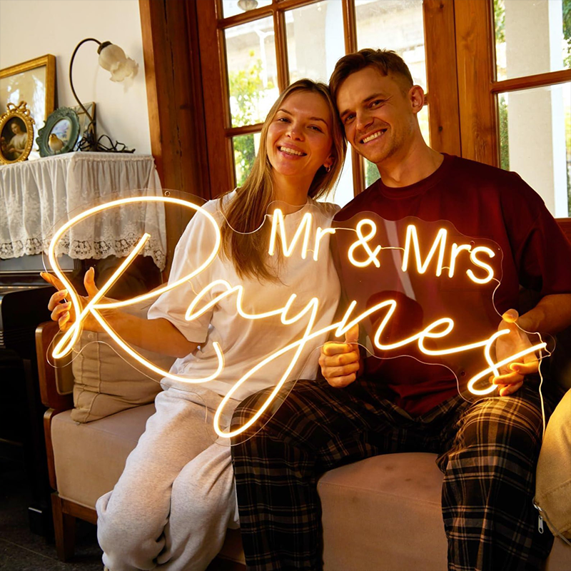 Personalized Wedding Neon Sign Name Neon Sign LED Neon Sign Bridesmaids Gifts