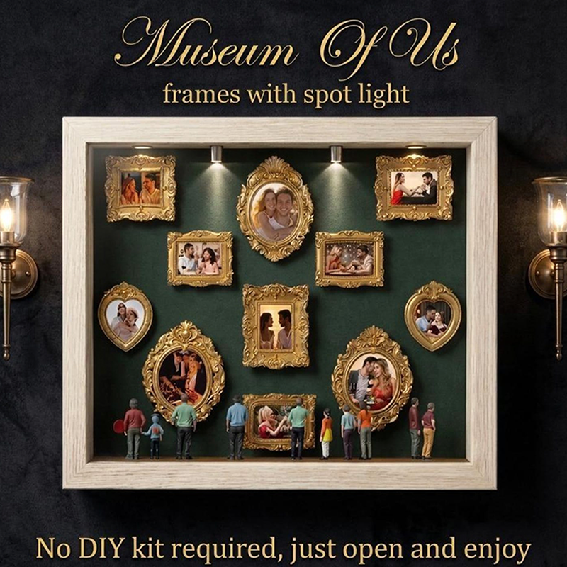 Personalized Museum of Us Frame, Personalized Photo Shadow Box, Couple Memory Display, Wedding Gift Idea, Anniversary Gift for Couple