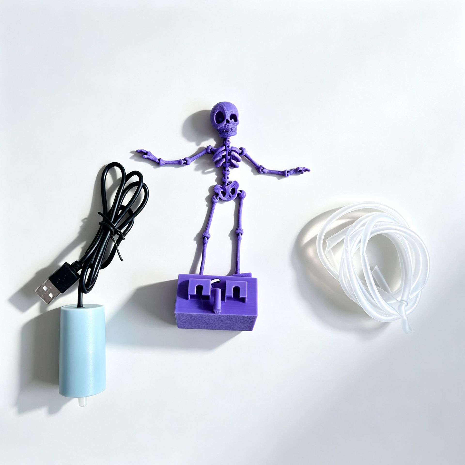 3D Dancing Skeleton Fish Tank Decoration