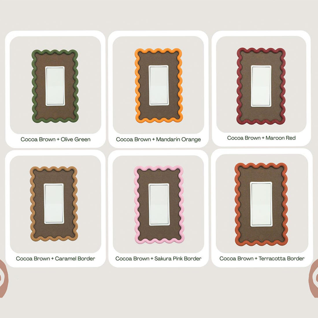 Wavy Light Switch Cover Wavy decoration fits Toggle Rocker Duplex Outlet