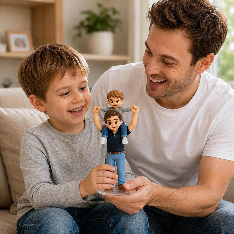 Personalized 3D Statue from Your Photo Custom Daddy Gift 3D Figurine Keepsake Mini Character Gift Gift for Family Dad