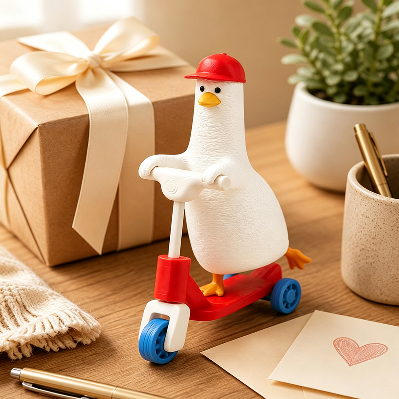 Funny Coworker Gift, Burnout Duck Figurine, I'm Sick Of Everything Duck, Office Desk Decor, Emotional Support Gift
