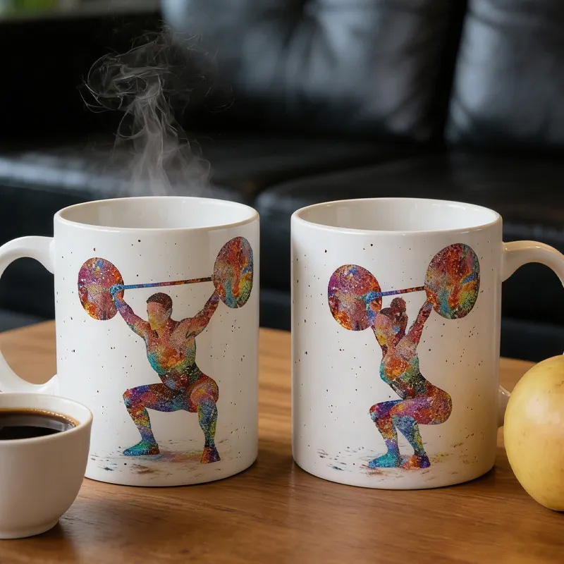 Personalized Weightlifter Mug Weightlifter Gift Bodybuilder Gift Men and Women Dumbell Mug Workout Mug Workout Gift Gym Mug Gym Gift Sale-megacustom