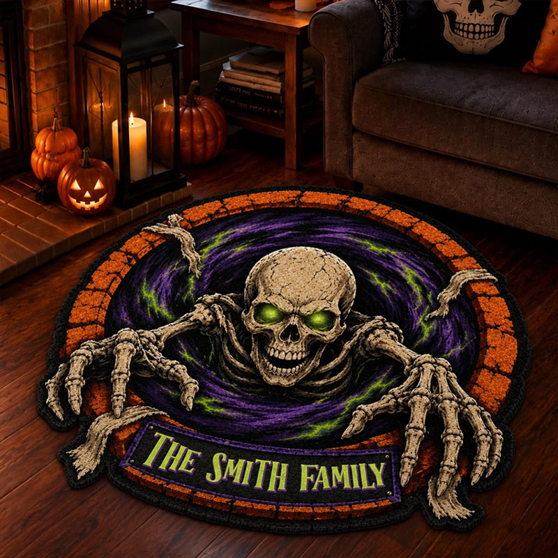 Personalized Shaped Doormat Custom Halloween Decor Birthday Gifts For Mom Dad Brother Sister Family Halloween Gift Enter If You Dare