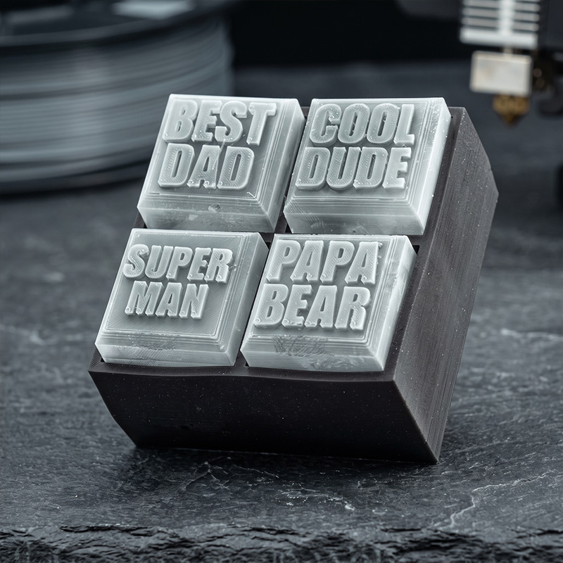 Personalized Best Dad Silicone Ice Cube Tray Birthday Gift for Dad Grandfather PAPA Father's Day Gift