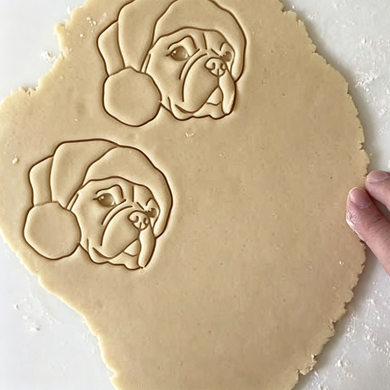 Personalized Christmas Dog Cookie Cutter | Personalized Gift for Pet Owners