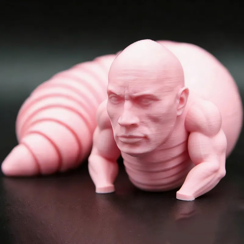 Personalized 3D Printed The Rock Fidget Slug Mucsle Man Gift for Friends Gym Rat Gym Lovers