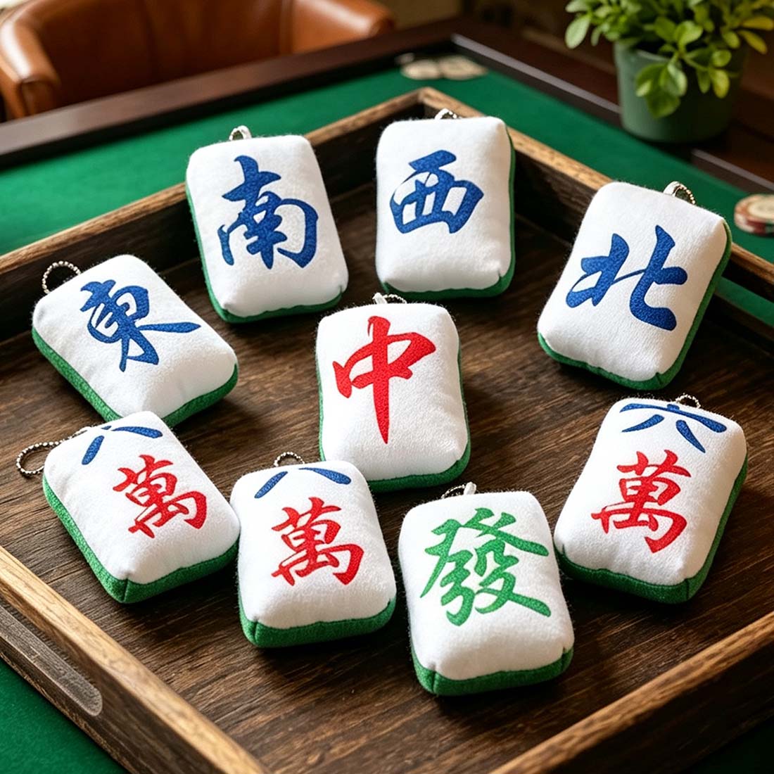 Mahjong Pillow Plush Perfect Home Decor Gift for Mahjong Lovers