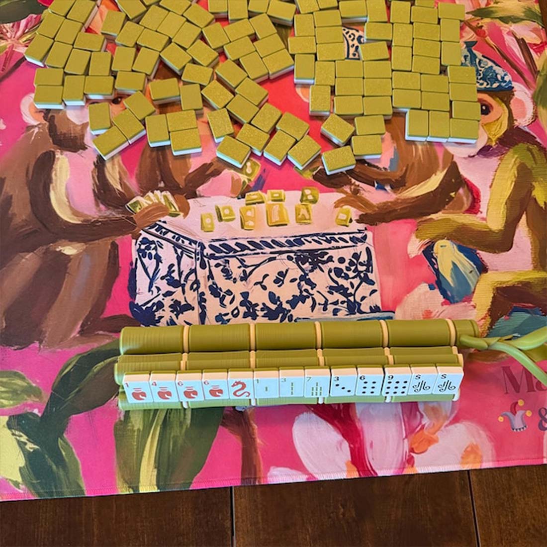 Lucky Bamboo Mahjong Racks 3D Printed Bamboo Racks