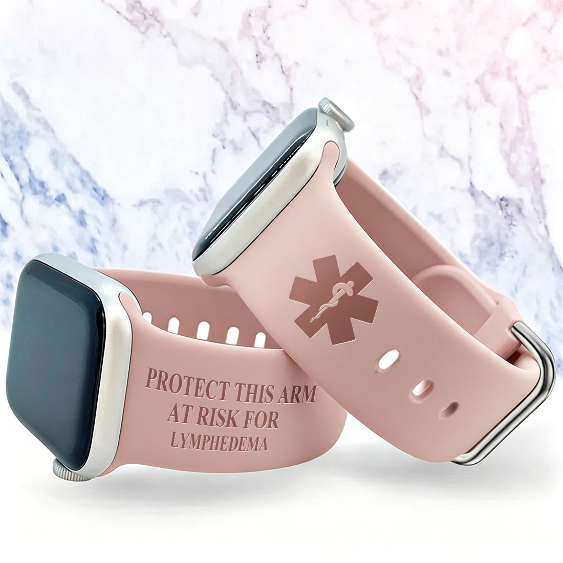Personalized Emergency Medical Alert Silicone Watch Band for Apple  Gift for Breast Cancer Diabetes Allergy Autism
