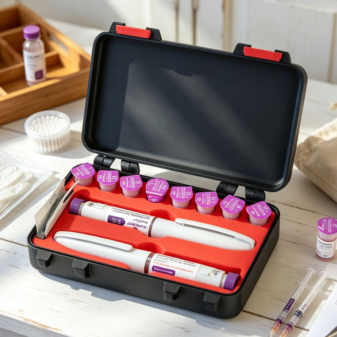Mounjaro Single/Double KwikPen Hardshell Travel Case: Custom Colour, Personalization Available
