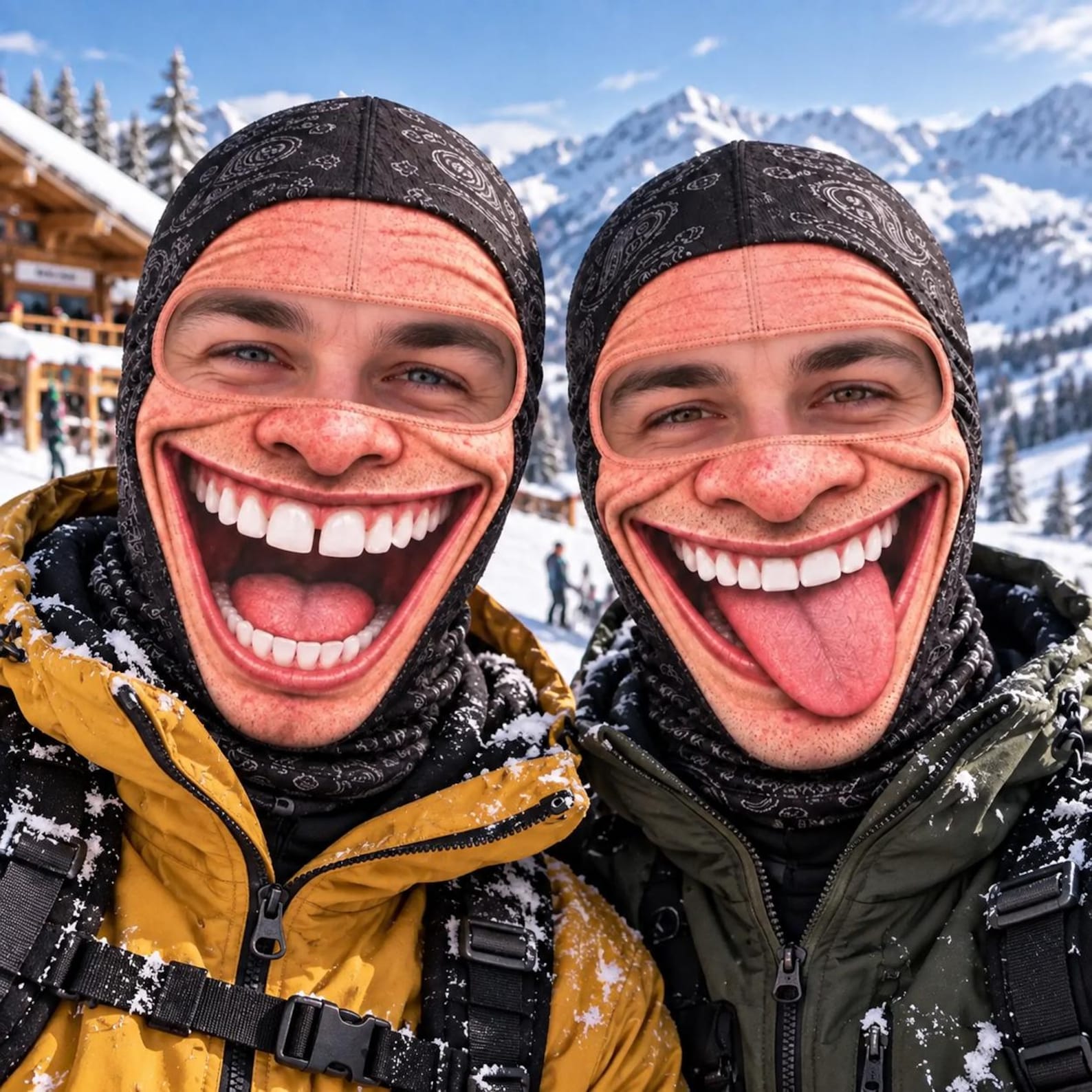 Personalized Funny Ski Mask, Custom Face Balaclava, Winter FaceMask, Crazy Face SkiMask, Novelty Snow Gifts for Ski Lovers