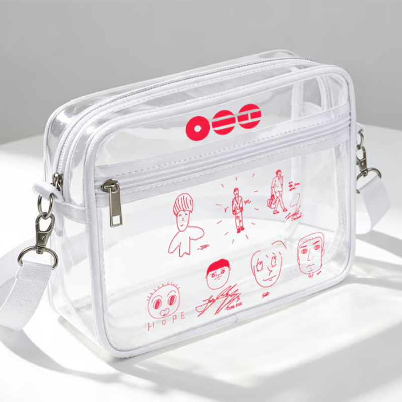 Kpop Clear Criossbody Bag-Stadium Approved Concert Crossbody Bag-Kpop Fan Gift