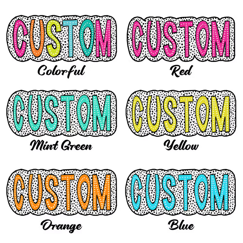 Personalized Dalmatian Dots Colorful Doodle Letter Whiteboard Magnets Magnetic Bookmark Clips with Card Teaching Tool Back to School Gift for Teacher