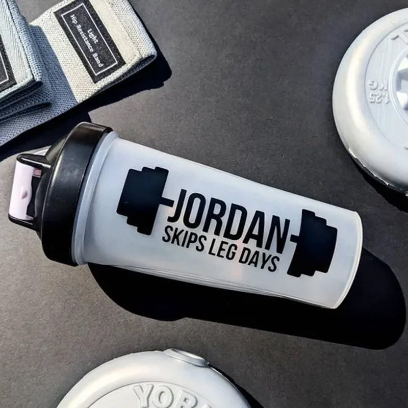 Personalised Protein Shaker New Year Resolution Gym Lover Gift Drinks Bottle Fitness Freak Healthy Shakes Father Dad Gift for Gym Lovers