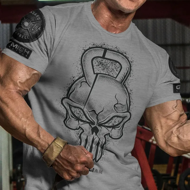 Personalized Gym Classic T-Shirt Gym Reaper Funny Motivational Workout Gym T-Shirt for Men for Fitness Enthusiasts Bodybuilders and Gym Lovers