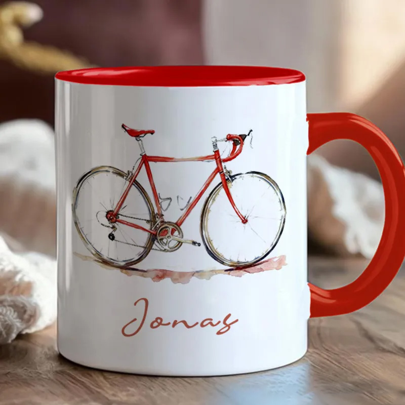 Personalized Bicycle Mug Personalized Bicycle Mug Kids Mug Race Bike Mug Bicycle Mug Bicycle Coffee Cup Bicycle Tea Cup for Cyclistsfor Biker Cycling Riding Lovers