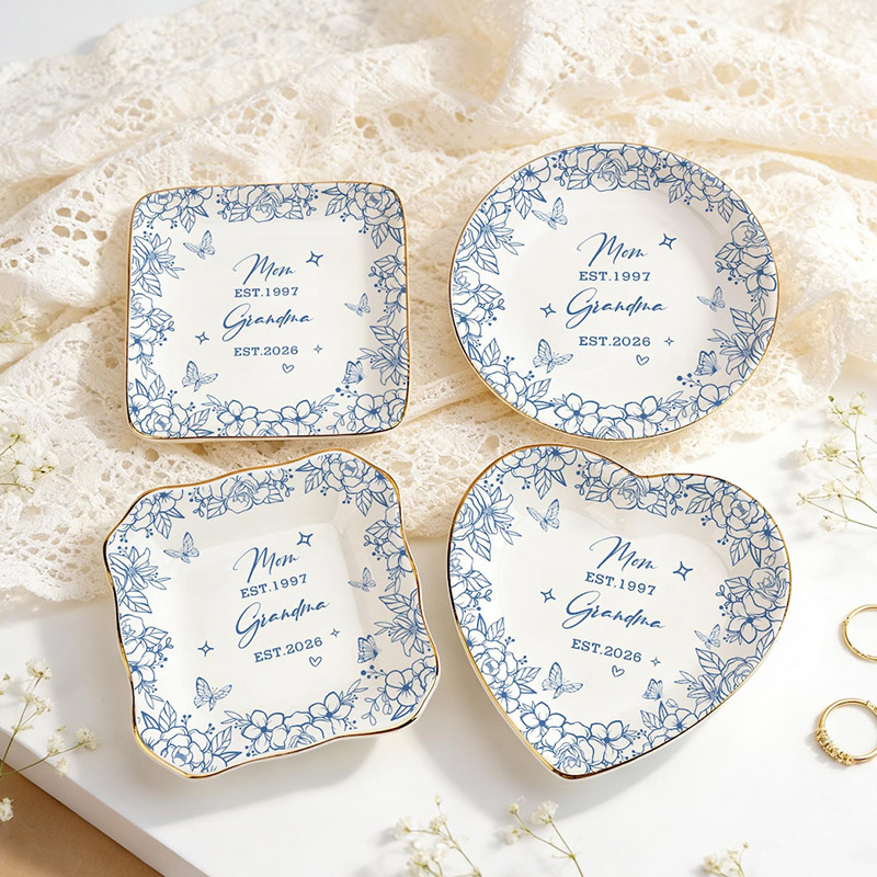 Personalized New Grandma Ring Dish First Time Grandma Gift Mothers Day Gift for Nanny Pregnancy Announcement to Grandparents