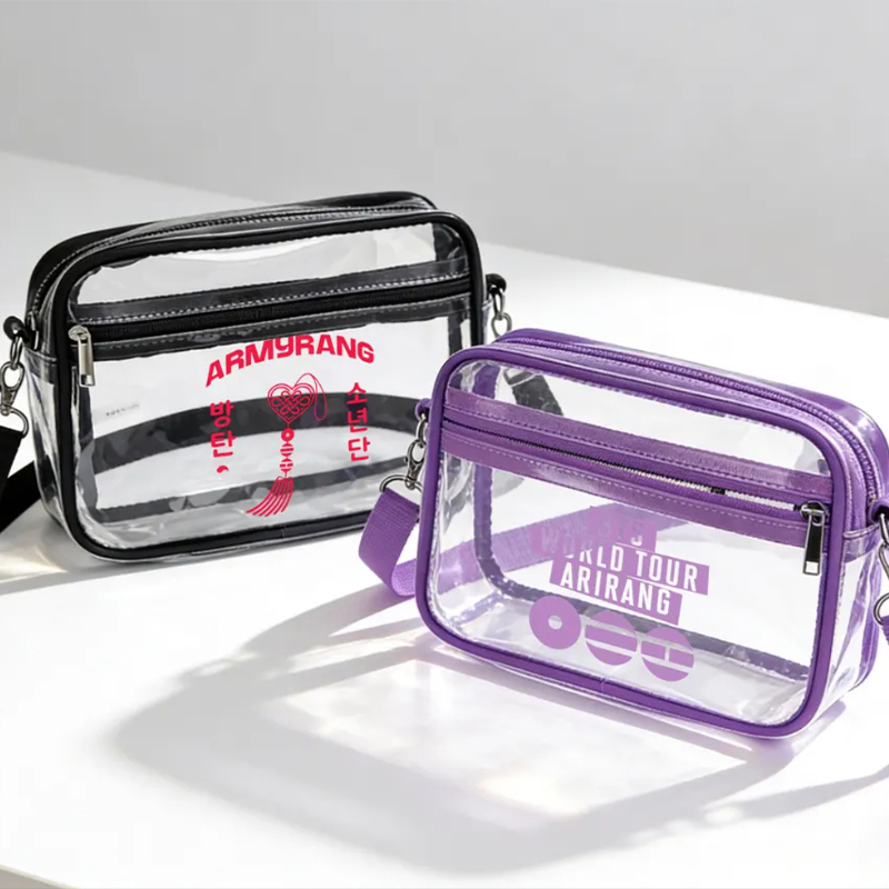 Kpop Clear Criossbody Bag-Stadium Approved Concert Crossbody Bag-Kpop Fan Gift