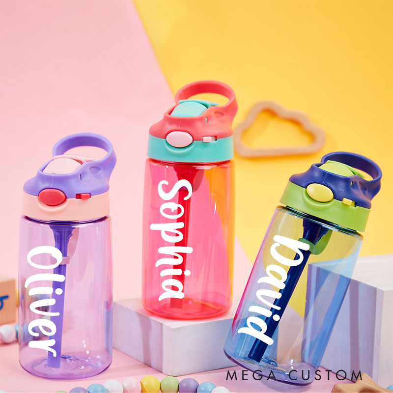 Personalized Baby Water Bottles with Name Birthday Gift Back to School Gift