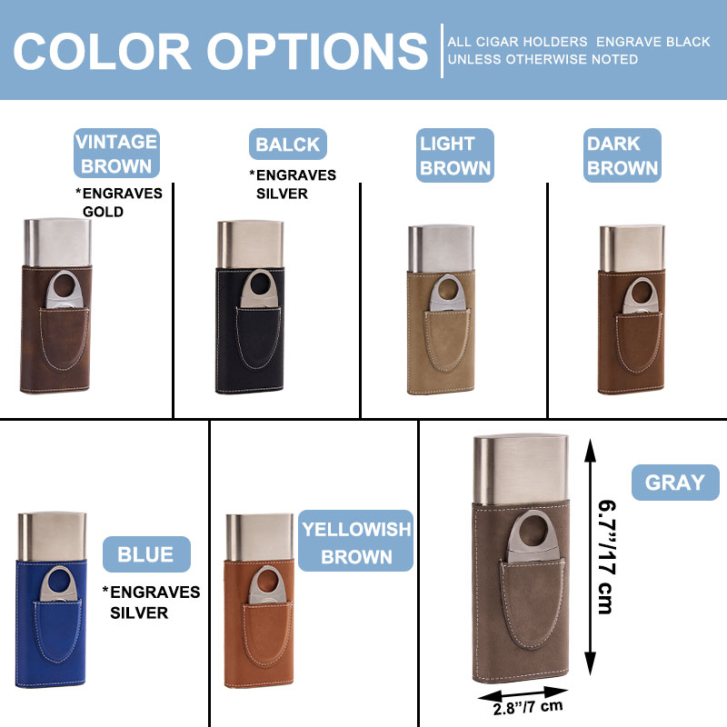 Personalized Groom Grooomsman Leather Cigar Case Groom Groomsman Gift