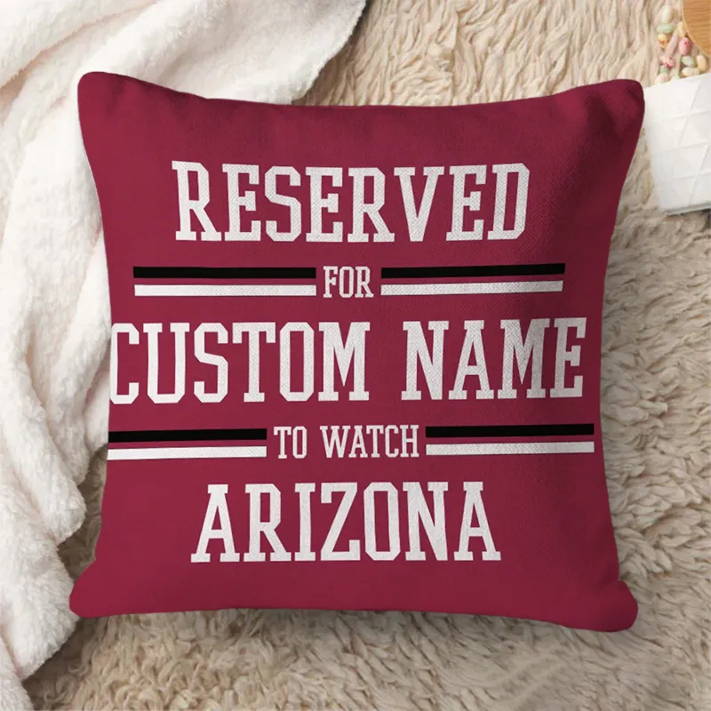 Personalized Sport Throw Pillow with Custom Team Name and Player Name for Fans