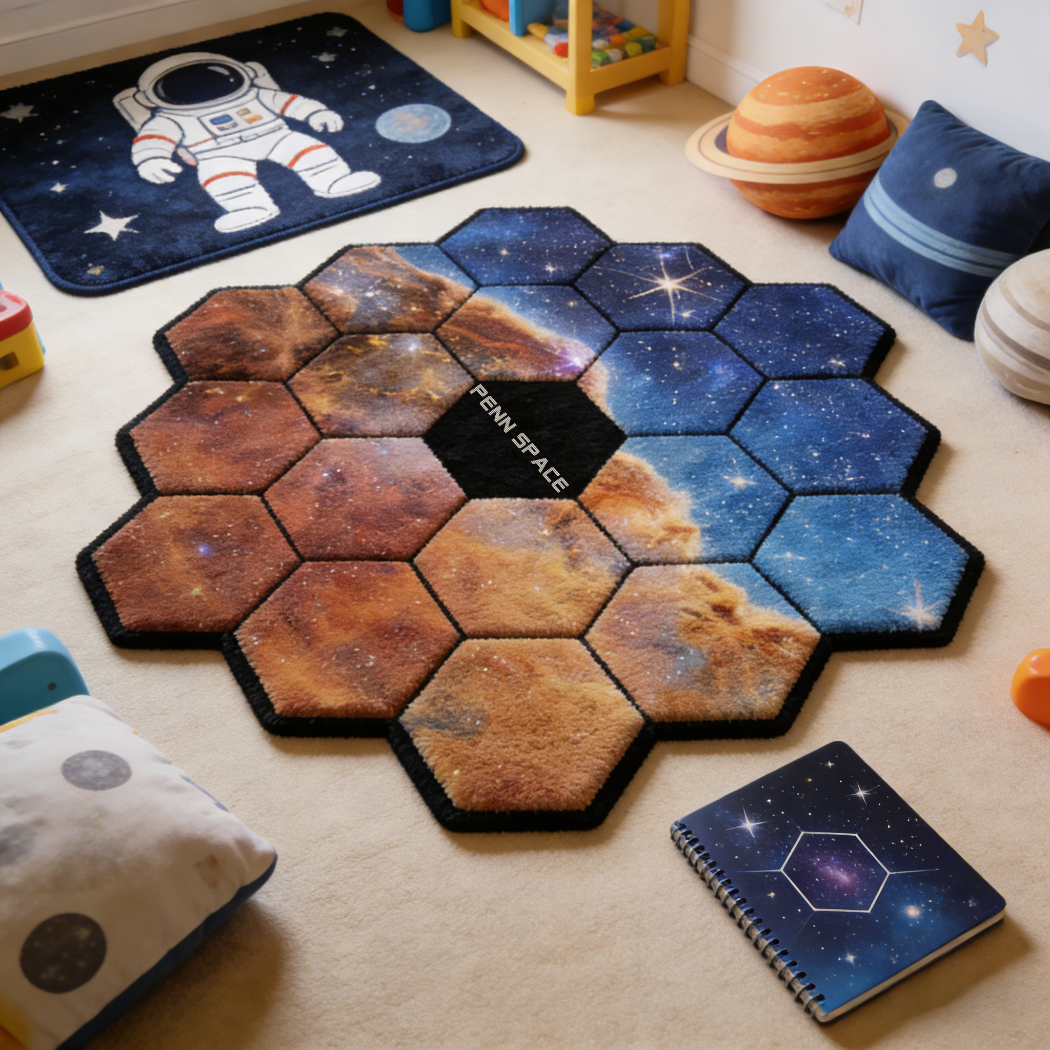 Personalized Telescope Light Up Sign Rug Doormat Gamer Room Decor Gift for Game Geek Lover