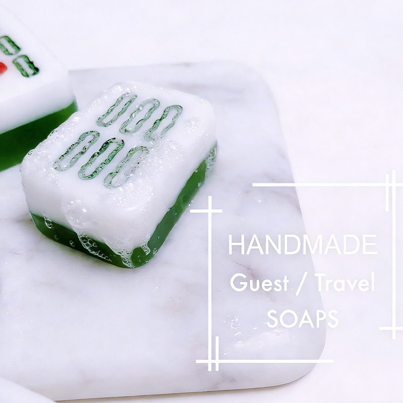 Mahjong Tile Soap Set Customizable Vegan Guest Soaps
