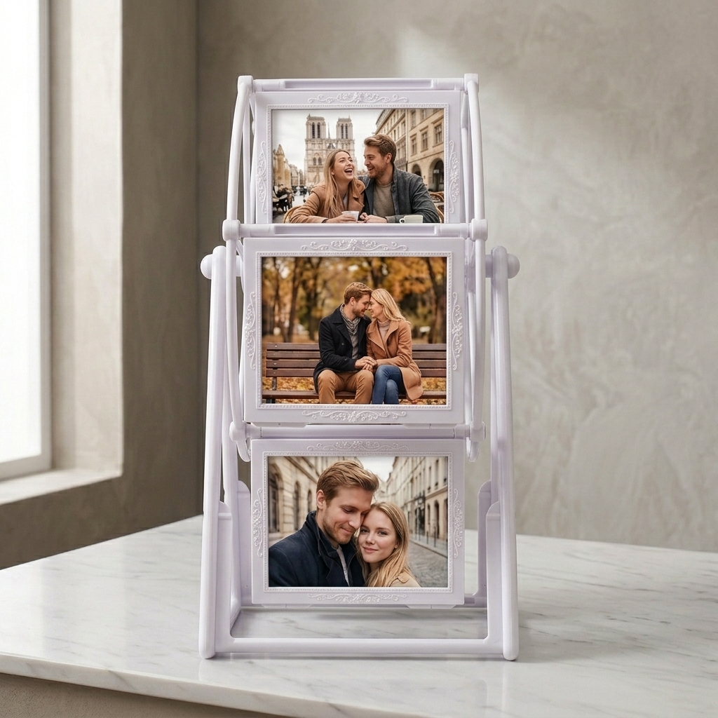 Personalized Photo Ferris Wheel Photo Album Keepsake Family Photo Decor Wedding Gift for Her Housewarming Gift Anniversary Gift for Boyfriend
