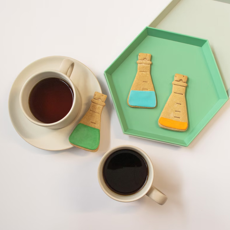 Personalized Conical Flask Cookie Cutter 3D Printed Science Lab Equipment Geeky Baking Supplies Fondant Tool Craft Stamp for Geek Lover