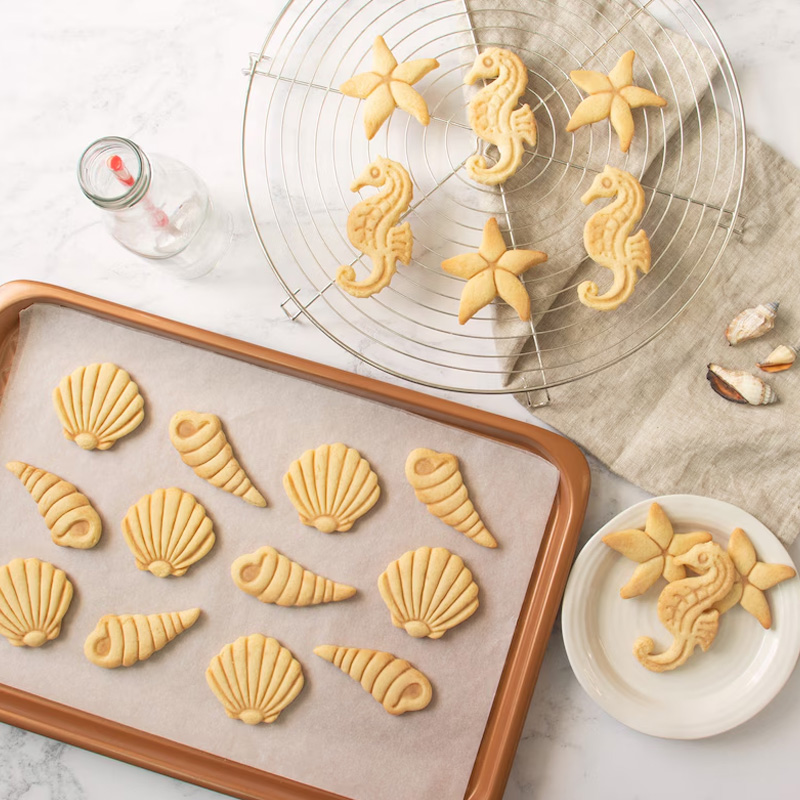 Personalized Seashell Cookie Cutter Beach Ocean Baking Mold 3D Printed Baking Tool Beach Parties Craft Stamp for Fishing Lover