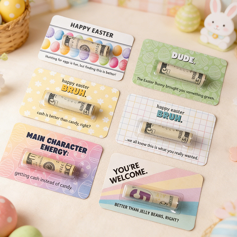 Easter Funny Cash Gift Cute Money Holder Gift for Easter Basket Filler Teen Tween Kids Girl or Boy Clever Gift