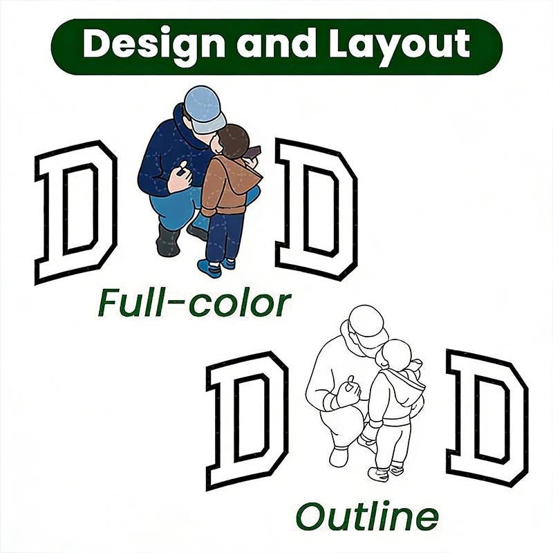 Personalized Portrait from Photo Sweatshirt Embroidered Dad Papa Hoodie Custom Dad & Papa Shirt Gift for Dad Papa