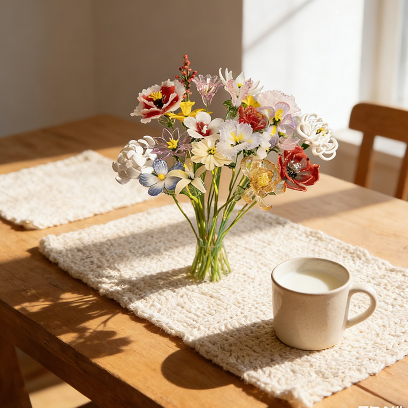Hand Blown Glass Birth Flower Fine Art Glass Floral Stem Mother's Day Gift Gift for Mom Grandma