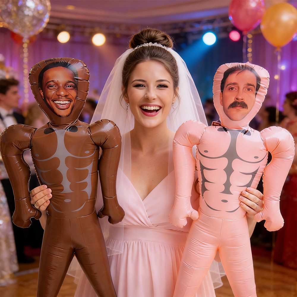 Personalized Face Photo Bachelorette Blow Up Doll Party Favor Blow Up Doll Bachelor Trip Decor Blow Up Husband Groom Blow Up Doll Inflatable Hen Party