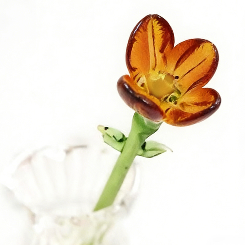 Handmade Glass Flower Bouquet Gift Eternal Bloom Home Office Decoration Friendship Keepsake Mother's Day Gift