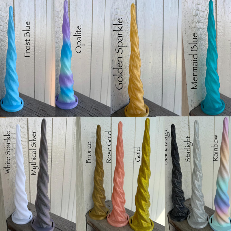 3D Print Equine Unicorn Horns Gift for Equestrain Lovers