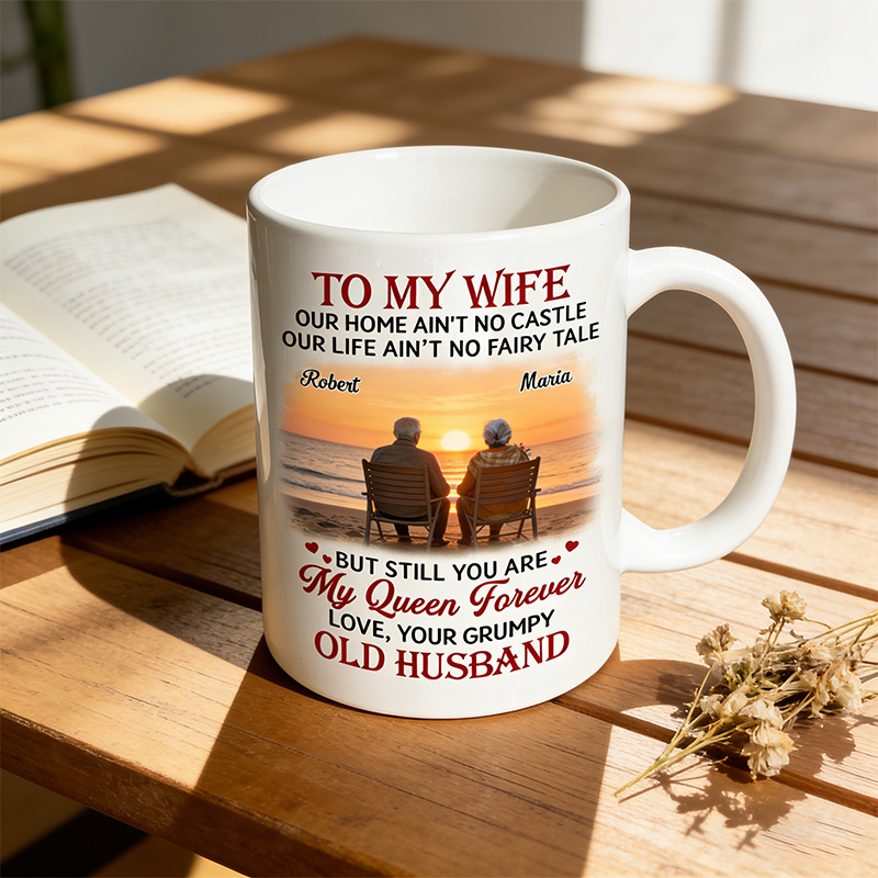 Personalized To My Wife Mug Custom Mug for Wife with Couple Name Anniversary Gift for Her