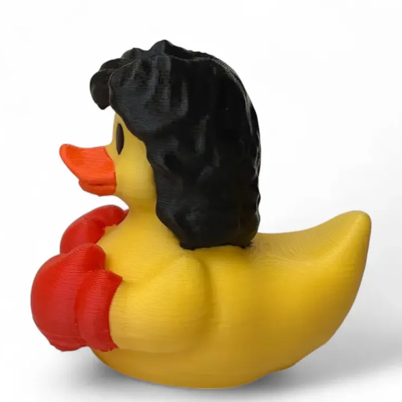 Personalized 3D Printed Boxing Duck with Red Gloves Desk Decor Birthday Hilarious Fitness Gift for Friends Gym Rat Gym Lovers
