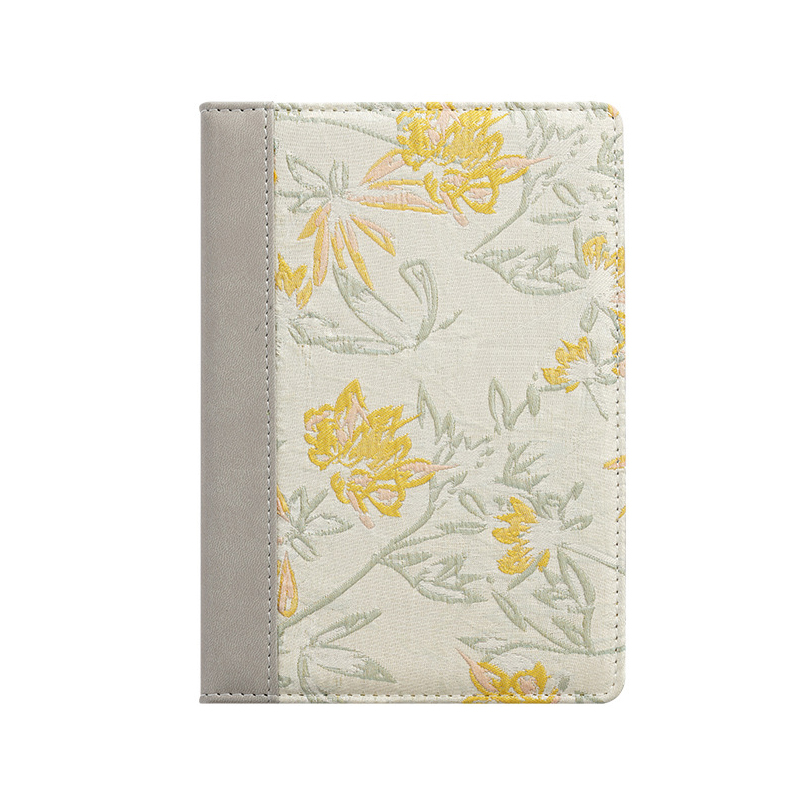 Personalized Fabric Notebook with Dot Matrix Inner Core Custom Name Gift for Her
