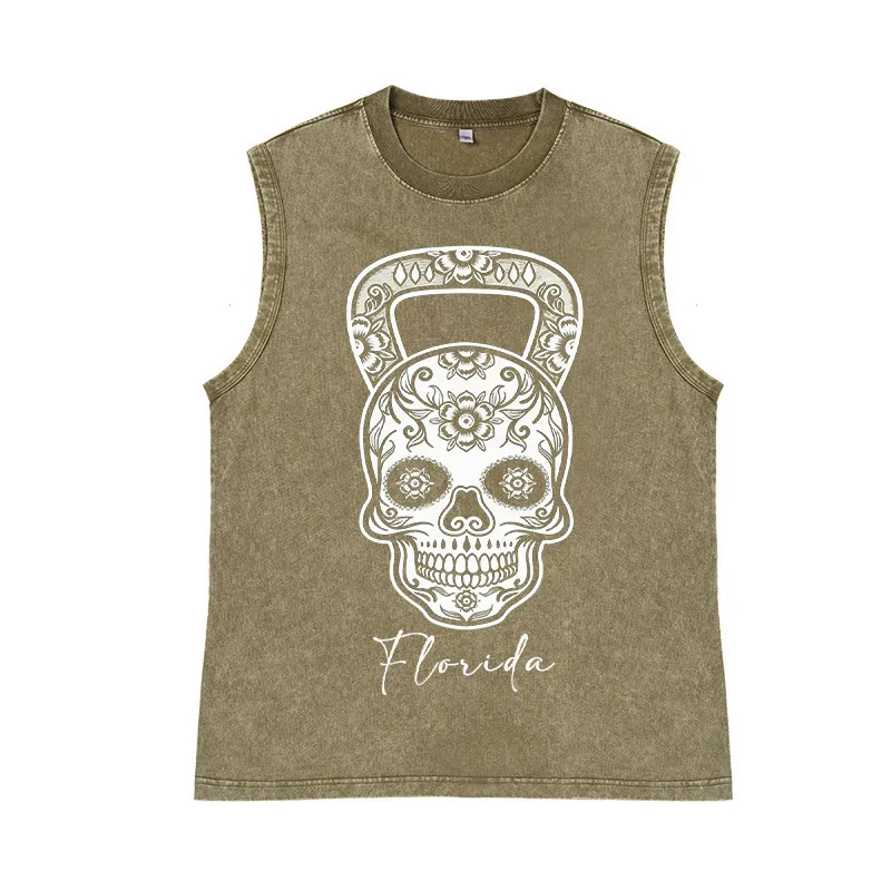 Personalized Gym Couple Classic Tank  Kettlebell Skull Gym Shirt Valentines Day Gym Shirt Workout Tank Top Couples Shirt Workout Couples Gym Shirt Gym Gifts